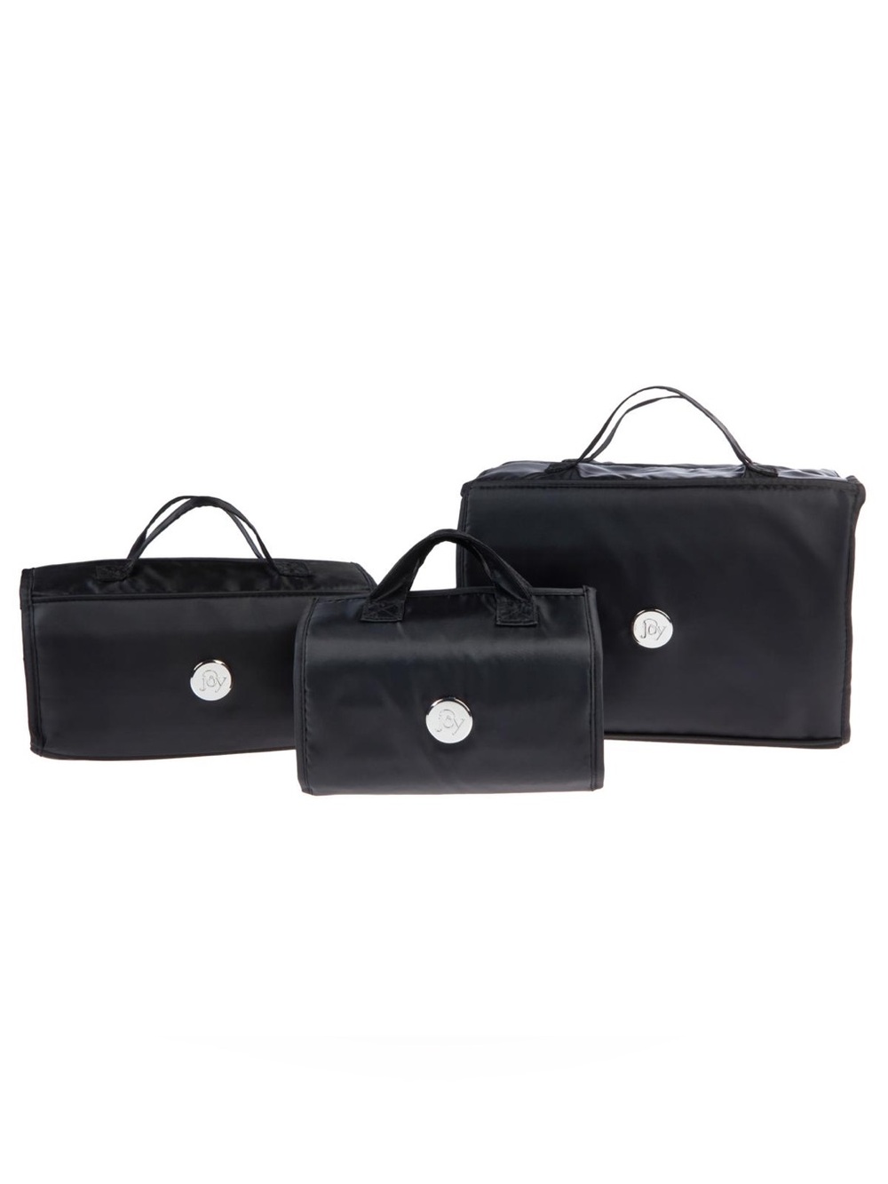 Joy CleanBoss Store Everything & More 3-piece Big Beauty Cases - black